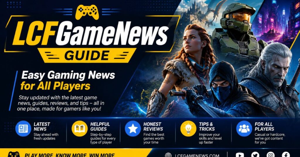LCFGameNews Guide | Easy Gaming News for All Players